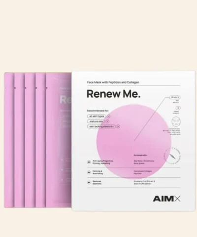 AIMX "Renew Me" Sheet Mask With Peptides and Collagen (1 copë)